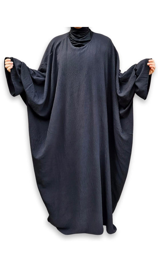 Yaqeen Batwing Abaya – Jazz Fabric Maxi Dress for Muslimah