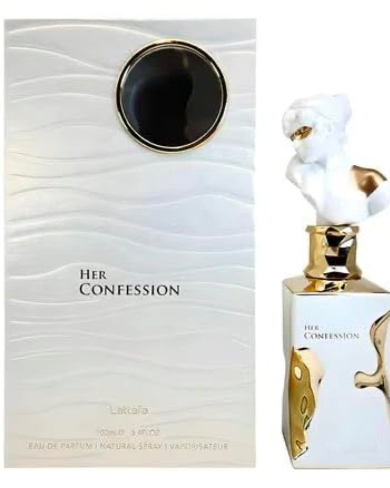 Lattafa Her Confession for Women Eau de Parfum Spray, 3.4 Ounce / 100ml